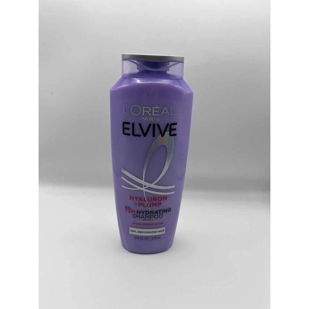 L'Oreal Paris Elvive Hyaluron + Plump Hydrating Shampoo 12.6 fl oz New